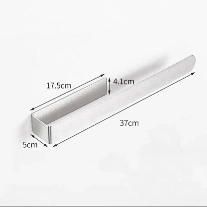 Towel Rack Non-punched Towel Rack Bathroom Rack Self-adhesive Bathroom Kitchen Towel Hand Towel Rack Household Items