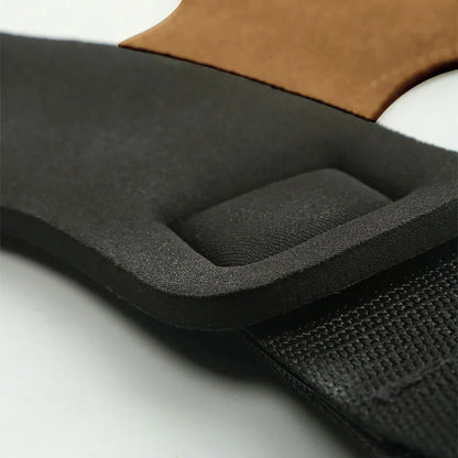 Wrist Straps for Weightlifting Double Layers Cow Leather Gloves Women Men Deadlift Maximum Grip Support Bench Press Pull-up F18
