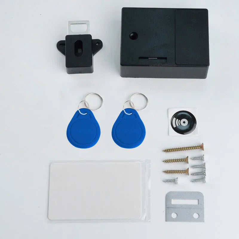 RFID Electronic Cabinet Lock Kit Furniture Lock Hidden DIY Lock for Wooden Cabinet Drawer Locker Cupboard with Card Access Card