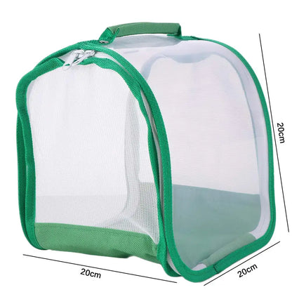 Transparent Critter Butterflies Cage Wear Resistant Hanging Raising Bug Insect Cage Folding Waterproof Butterflies Mesh Cage