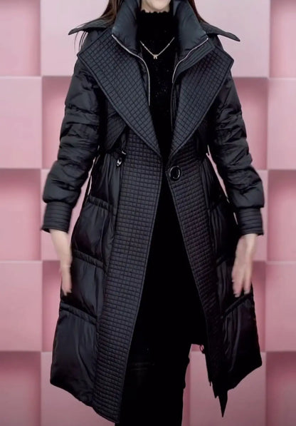 Fashion Long Down Jacket Women Overcoat 2025 New Autumn Winter Slim Thick Parker Coat Female Warm Casual White Duck Down Coats