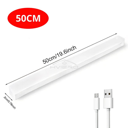Motion Sensor Night Lights Wireless LED Cabinet Lamps USB Rechargeable Magnetic For Wardrobe Room Closet Kitchen Aisle lighting