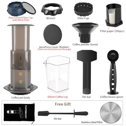 New 250ml Espresso Coffee Maker Machine Portable Cafe French Press Coffee Pot With Filter Paper Kit Bar Set For AeroPres