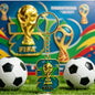 2026 FIFA World Cup Enamel Metal Keychain, UV Printed Soccer Key Ring, Football Fan Souvenir, Car Bag Pendant, Sports Gift