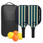 Pickleball Paddles Set of 2 USAPA Approved Fiberglass Pickle Ball Paddles with 4 Pickle Balls Durable Racket for Beginners