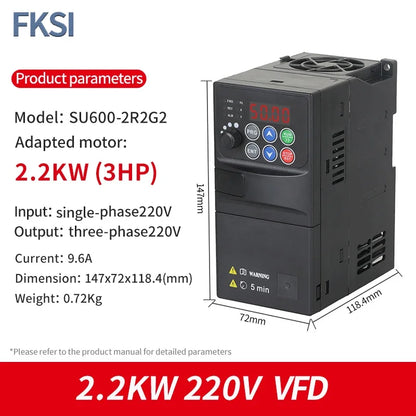 NEW SU600 VFD 0.75KW/1.5KW/2.2KW/3.7KW/5.5KW 220V/380V inverter Variable Frequency Drive Speed Controller for 3-phase Motor