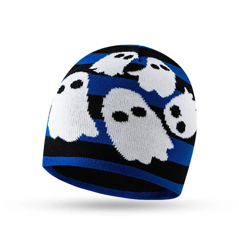 Bocca Beanie Y2K Knitting Hat For Men Women Warm Winter Autumn Letter Cartoon Streetwear Knitting Cap Hip Hop Gorras New Fashion