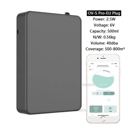 500ML Capacity Fragrance Diffuser Smart Scent Air Machine For Home Professional Waterless Essential Oil Diffuser Air FreshenerElectric DiffusersGoWisse.com