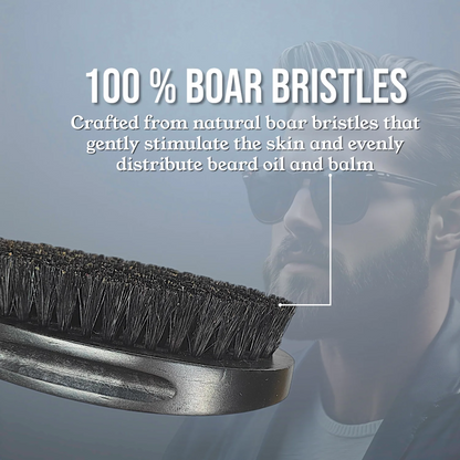 Gracemen Beard Kit - 6 in 1 Grooming Set for Men - Beard Template & Brush & Comb & Case & Straight Razor & Scissors & Travel Bag