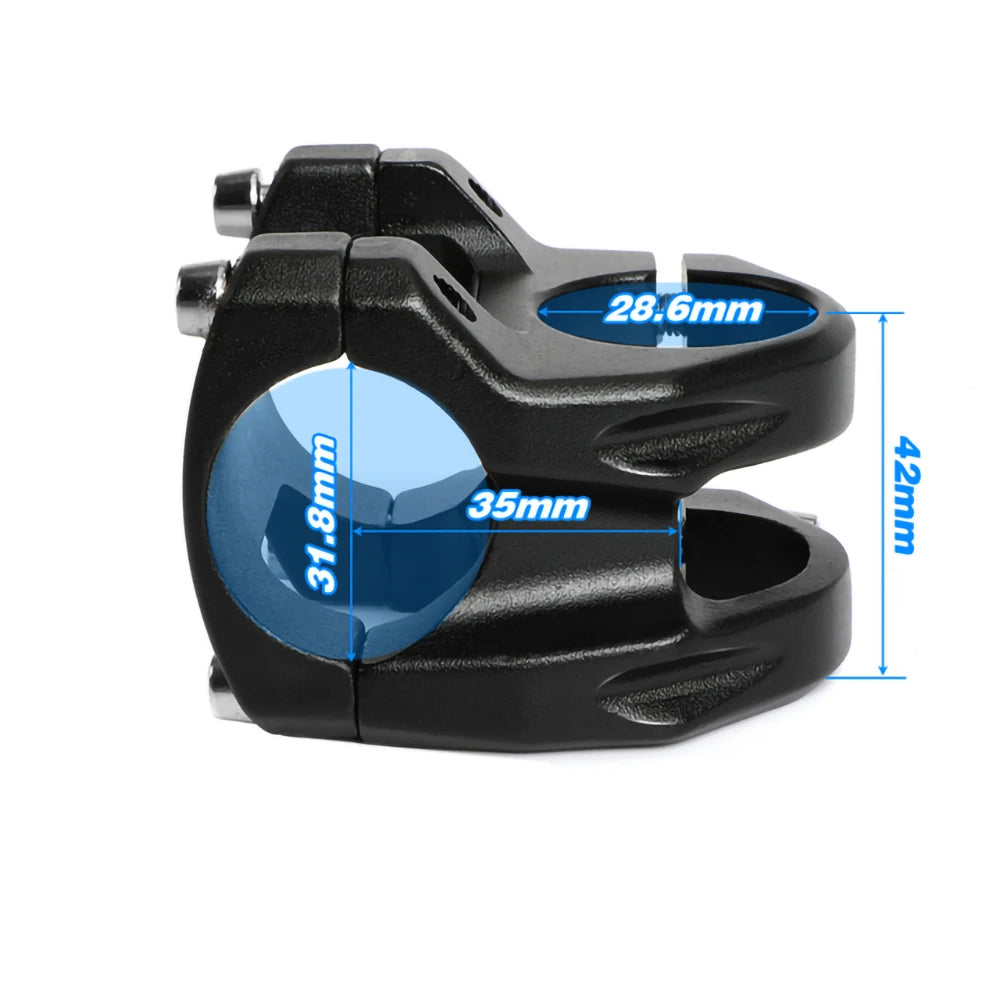 UNO MTB 0 Degree Mountain Bike Stem 31.8x35/45mm Aluminium Alloy Ultralight Hollow Design Bicycle Accessories