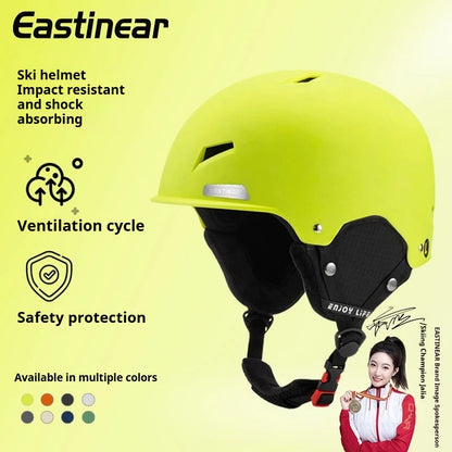 Ski Helmet Men Snow Goggles In One Anti-Impact Skiing Helmet For Adult Women Ski Skateboard Snowboard Safety Helmet Female Male