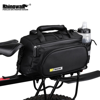 Rhinowalk Bicycle Pannier Bag Multifunctional Bike Rack Bag Trunk Saddle Cycling Large Capacity Travel Bag MTB With Rain Cover
