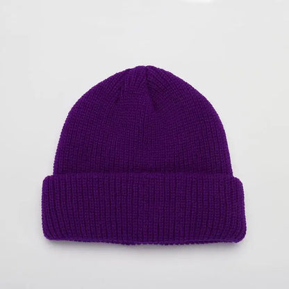 Winter Warm Beanies Casual Short Thread Hip Hop Hat Adult Men Female Knitted Skull Cap Elastic Unisex