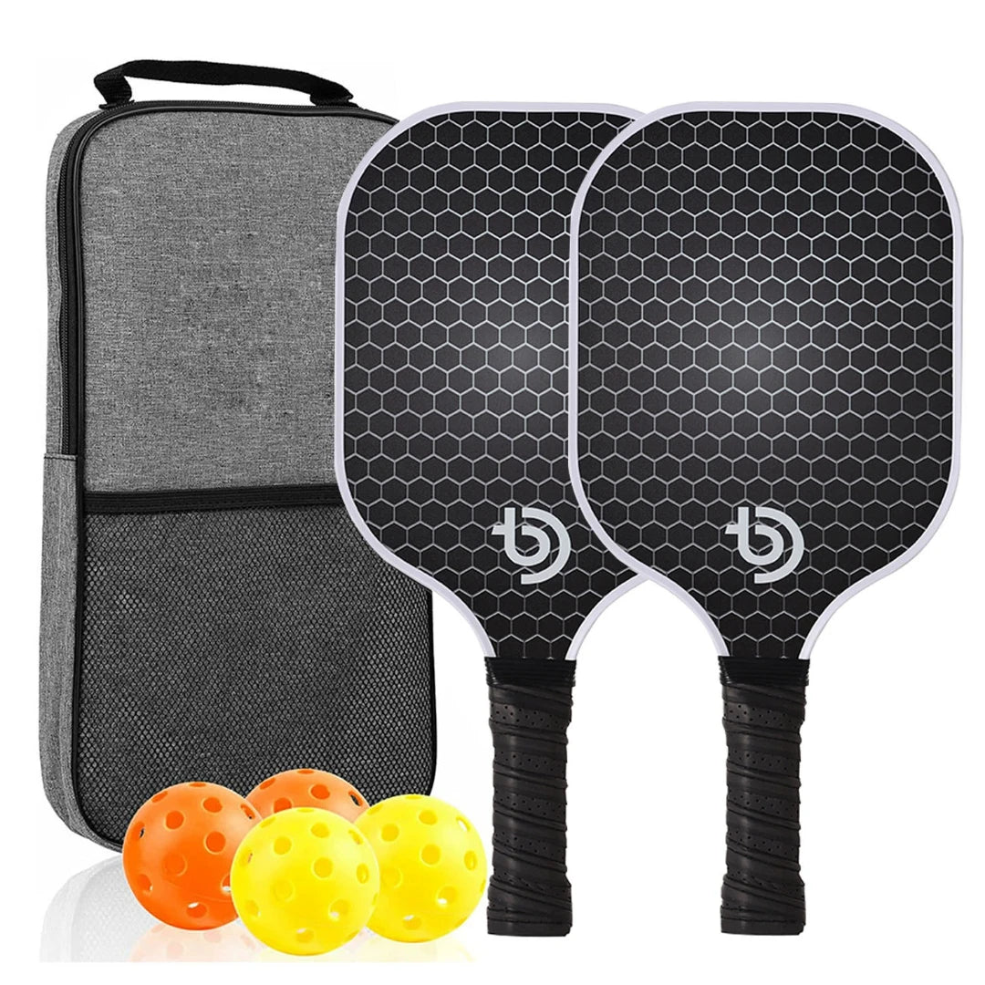 Pickleball Paddles Set-Graphite Glass Fiber Usapa Approved Lightweight Racquets Set Indoor and Outdoor Exercise For All Ages