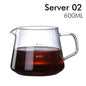 Coffee Server Glass Coffee Pot Heat Resistant Glass Kettle Sharing Pot 600/300ml Pour Over Coffee Espresso Maker Accessories