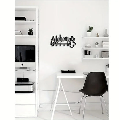 Key Holder Wall Stylish Metal Key Holder Wall: Mounted Adhesive Hanger and Organizer for All Your Essentials Wall Hooks