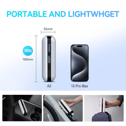 CYCPLUS Smart Air Pump Bicycle Accessories High Pressure Portable Inflator Power Bank Hand Pump for Bike Car Tyre MTB Foot Ball