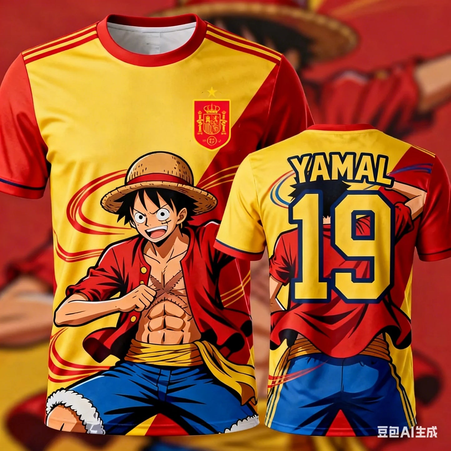 2026 New Arrival - Special Edition "One Dragon" Spanish Football Jersey - Round-neck Top - Suitable for Children's Football Spor
