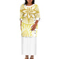 Hawaii Style Design Big Size Ladies Long Dress Custom Polynesian Puletasi Ptaha Dress O Neck Prom Clothes 2 Piece Outfits Sets
