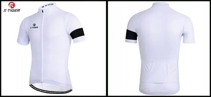 X-TIGER Men Cycling Jersey Breathable MTB Road Bike Coat Short Sleeves Bike Clothing Cycling Jacket Ciclismo Bicycle Shirts