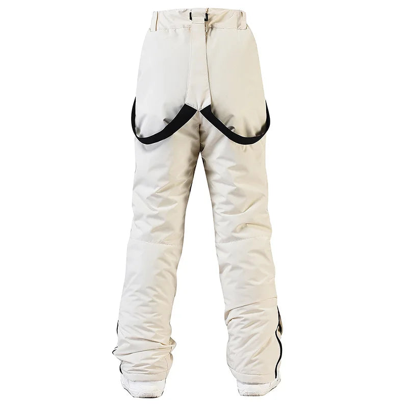 Women's and Men's Ski Pants Windproof Waterproof Snowboarding Pants Winter Outdoor Warm Snow Sports Pants Men Women Skiing