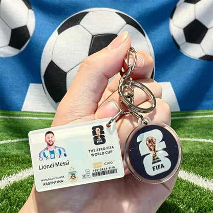 FIFA Official 2026 World Cup Trophy Keychain Authentic World Cup Merchandise Football Fan Gift Pendant