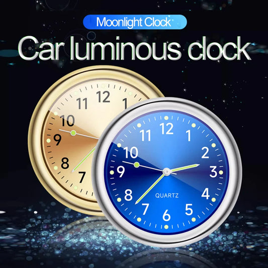 40Mm Luminous Car Clock Waterproof Mini Electronic Clock Quartz Watch Bicycle Motorcycle Watch Auto Dashboard Clock In Car
