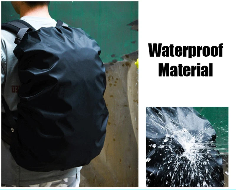 Waterproof Backpack Rain Cover 15-75L Outdoor Sport Cycling Safety Light Rain Cover Outdoor Camping Hiking Bag Rain Cover