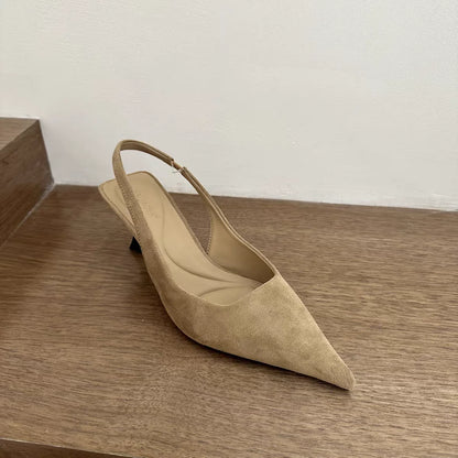 Summer Slip On Leopard Women Sandals Shoes Fashion Pointed Toe High Heel Stripper Party Ladies Sandalias Shoes