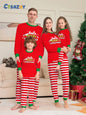 Christmas Family Matching Outfits Mom Dad Kids 2 Pieces Pajamas Set Baby Casual Loose Sleepwear Xmas Family Look Pyjamas