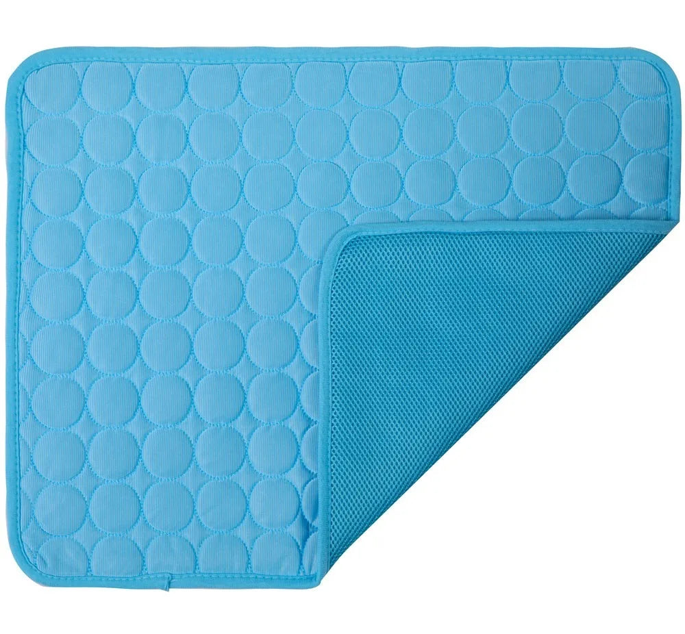 Dog Cooling Mat Summer Pad Mat For Dogs Cat Ice Silk Blanket Sofa Breathable Pet Dog Bed Summer Washable For Small Large Dog Cat
