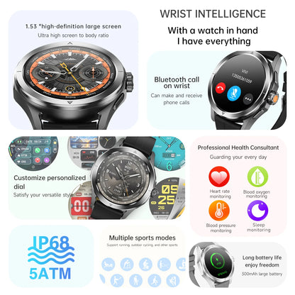New For Xiaomi S4 Ultra Outdoor Sport Men HD AMOLED Display GPS Track Altimeter Heart Rate Bluetooth Call Waterproof Smart Watch