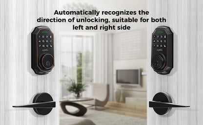 Arpha Smart Lock D180 100 Entry Codes 16 Anti Peeping Password Electronic Keypad Deadbolt Electronic Door Lock Low Battery Alarm