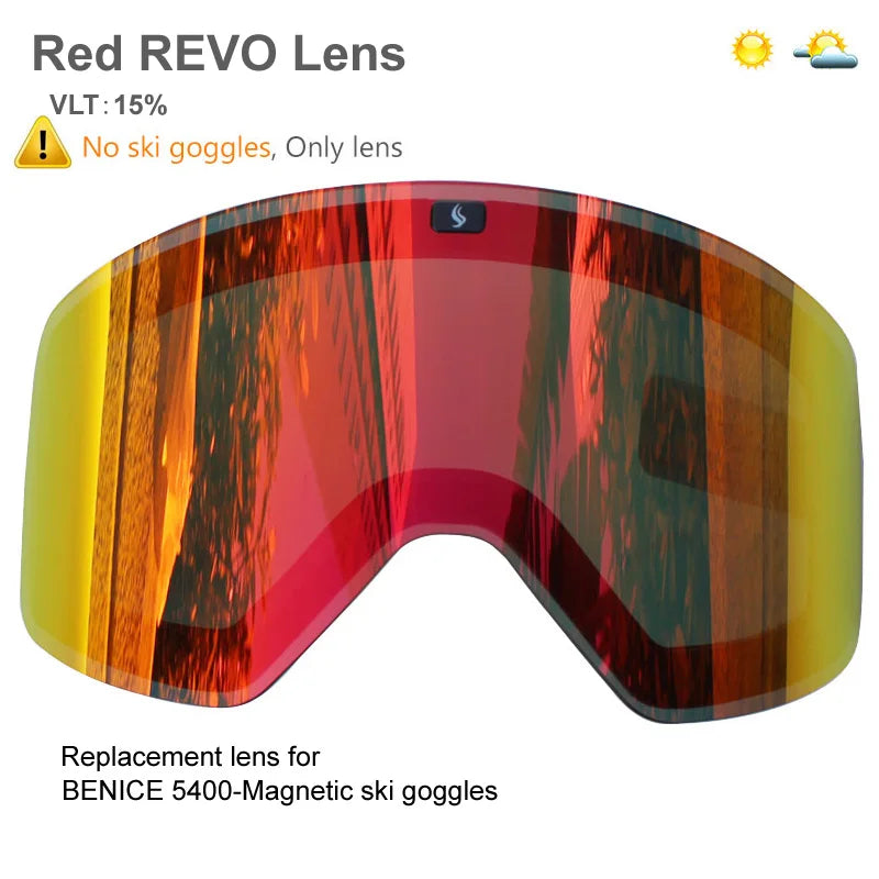 Ski Goggles with Magnetic Double Layer Yellow Lens Skiing Anti-fog UV400 Snowboard Goggles Men Women Ski Glasses Eyewear Set