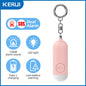 Emergency SOS Siren 130dB Personal Alarm Bright LED Flashlight Compact Self-Defense Safety Keychain for Women, Kids, and Seniors