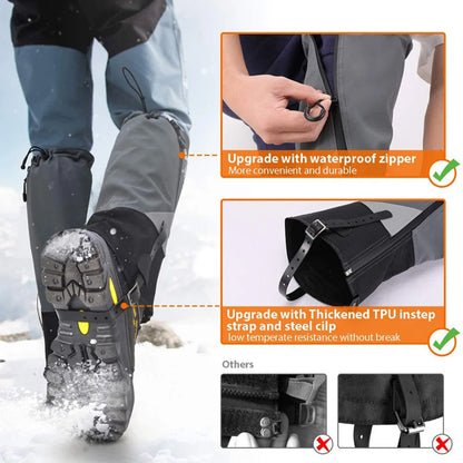 Legging Gaiter Travel Outdoor Leg Warmers Hiking Skiing Waterproof Winter Shoe Cover Boot Tourist Foot Protection Guard