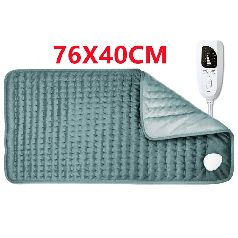 Electric Heating Pad Adjustable Warm Body Blanket Heated Blanket Waist Back Leg Warming Mat with Intelligent Timing Heated Pad