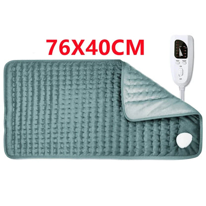 Electric Heating Pad Adjustable Warm Body Blanket Heated Blanket Waist Back Leg Warming Mat with Intelligent Timing Heated Pad