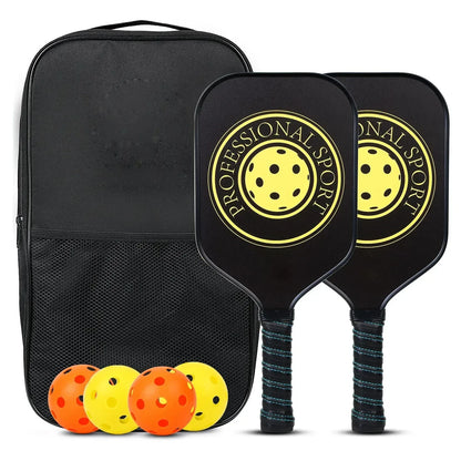Pickleball Paddles Set Rackets Portable Racket Cover Carrying Bag Gift Kit USAPA Approved Indoor Outdoor Honeycomb Core 4 Balls