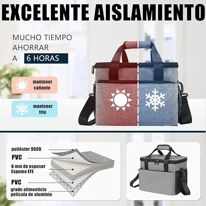 Outdoor Picnic Bags Large Capacity Leakproof Lunch Cooler Bags for Women Men Outdoor Travel Picnic Thermal Insulation Bag Box