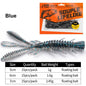 15PCS Floating Soft Shrimp Fishing Bait 5/6/7CM NED Rig Wobbler Shrimp Swim Lure Jig Salt Silicone Swimbait with Fish Attractant