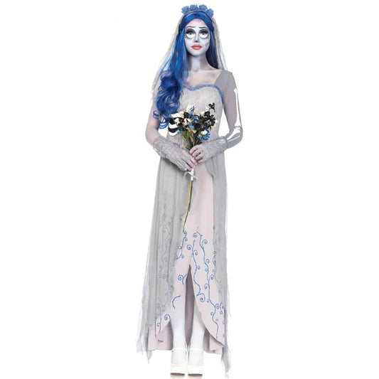 Dress for Female Devil Cosplay Party Devil Corpse Bride Costumes Halloween Women Scary Vampire Costume Clothes Witch Dresses \