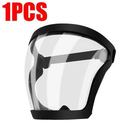 Windproof Cycling Face Shield Mask Full Cover Anti Fog Goggles Visor Safety Guard With Filter Valve Reusable PC Protective Gear