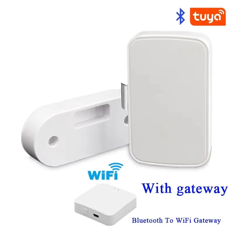Tuya Smart Lock Home File Cabinet Furniture Drawer Electronic Lock Wireless APP Bluetooth Keyless Invisible Locks with Gateway