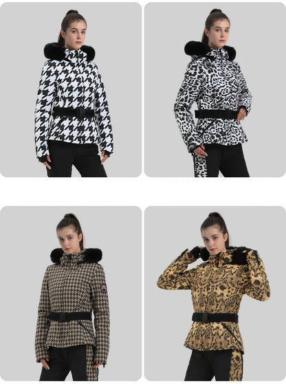 Skiing Jacket 2025 Mountain Snowboard Jackets Winter Hooded Woman Snow Jackets Outdoor Sports Outerwear Windproof Warm Tracksuit