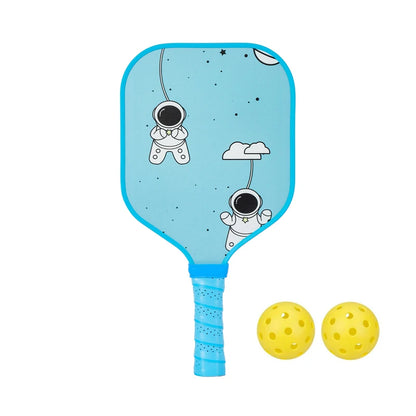 Kids Pickleball Paddles Cute with Small Grip Lightweight Pickleball Rackets Honeycomb Core Fiberglass Set for Children