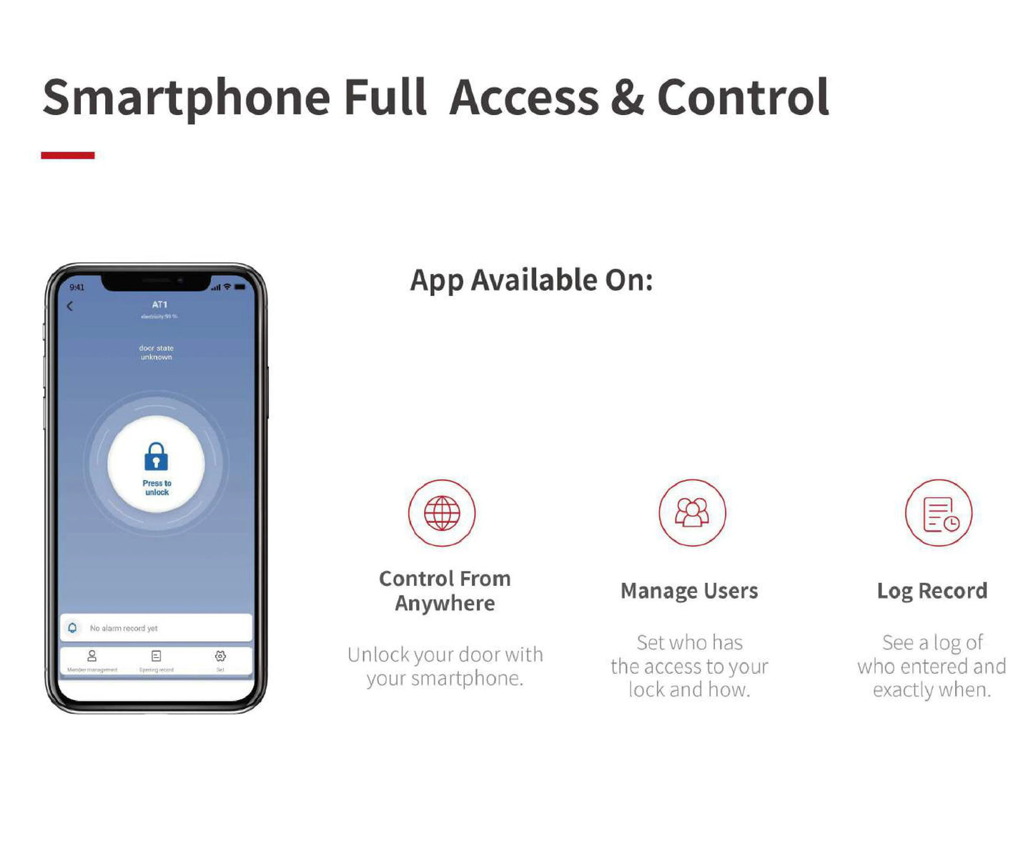 RAYKUBE A1 Pro Tuya BEL Smart Door Lock Set with Fobs/ Keypad/ Smart Key Tuya Remote Unlock Work with Alexa Google Assistant