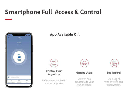 RAYKUBE A1 Pro Tuya BEL Smart Door Lock Set with Fobs/ Keypad/ Smart Key Tuya Remote Unlock Work with Alexa Google Assistant