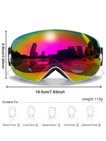 Classics Ski Goggles Double Layers Anti-fog Big Ski Glasses UV400 Skiing Mask Snowboard Men Women Winter Sports Snow Goggles