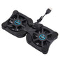 1PC Foldable USB Cooling Fan CPU Cooler Mini Octopus Notebook Cooler Pad Quiet Stand Double Fans for 7-15 inch Notebook Laptop